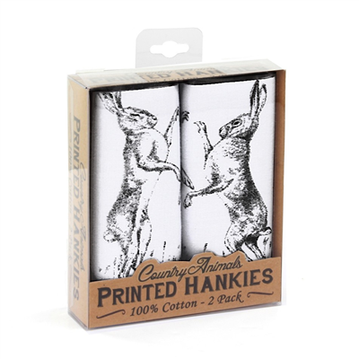 Mag Mouch Hare Handkerchiefs - 2 Pack	